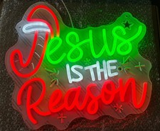 JESUS Neon Sign Weihnachten