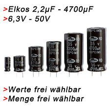 ELKO Kondensatoren 2,2µF bis