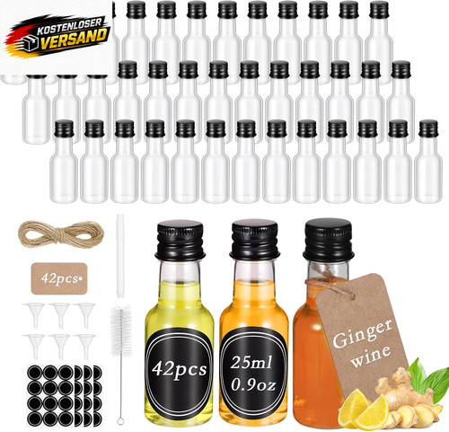 Mini likörflaschen 25ml set - likörflaschen,