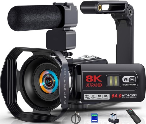 Videokamera camcorder 64mp - 8k,