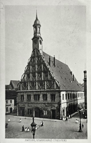 Zwickau gewandhaus theater - ak,