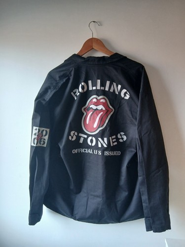 Rolling stones schwarze jacke - stones,