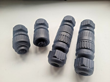 3x komplette Hirschmann Rundstecker