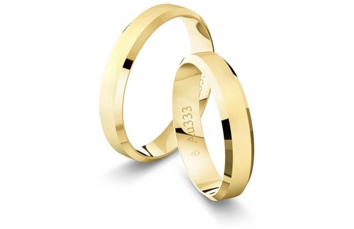 2x333 gold trauringe - 2x333, eheringe