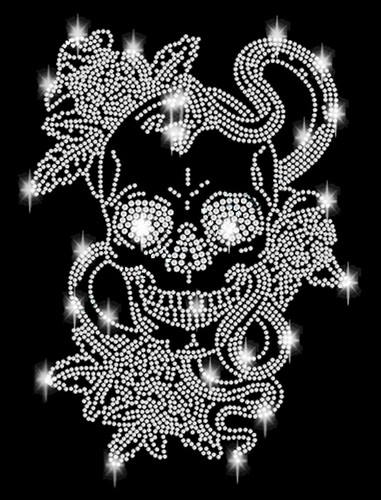 Strasssteine totenkopf - xl,