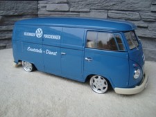 1:18 VW T1 Bus Bulli mit 16 Zoll Porsche C2 Echt Alu Felgen Tuning Tiefer
