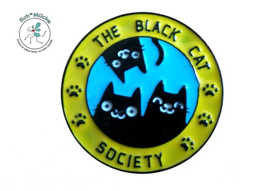 Anstecker schwarze katzen - schwarze,