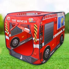 Kinderspielzelt Red Fire Truck Zelte Indoor Outdoor Garten Rasen Strand