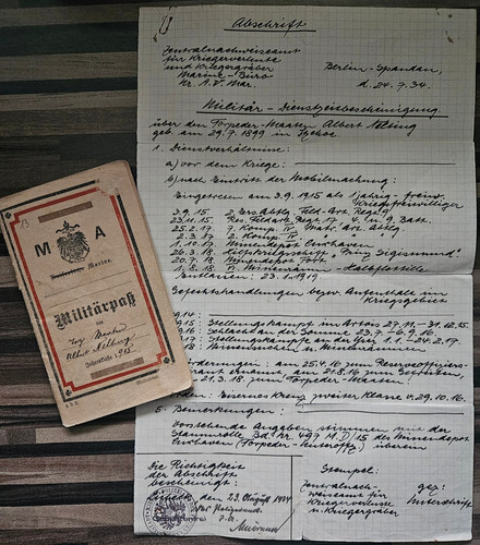Militärpaß kaiserliche - militärpaß,