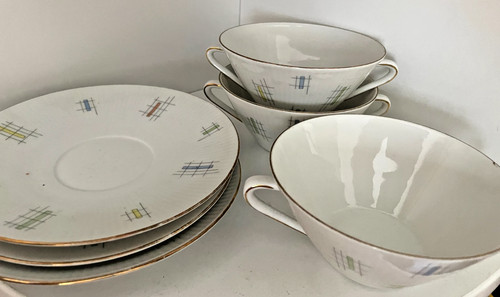 Vintage suppentassen mit - vintage,