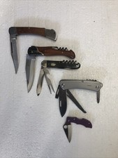 5 Taschenmesser, Einhandmesser, Laguiole, Society, Solingen, Spyderco, gebraucht