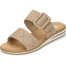 Rieker beige slipper offene - beige,