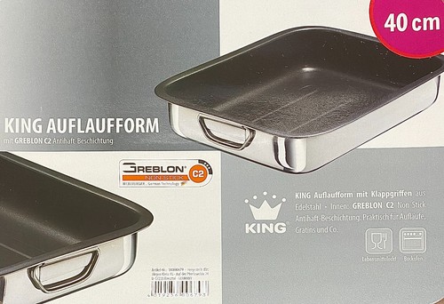 Auflaufform edelstahl 40 x - edelstahl,
