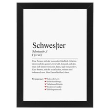 Schwester Synonym Wandbild