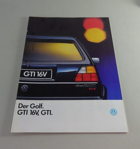 Prospekt broschüre vw golf - prospekt, /