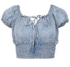 Blusentop Boho chic, seidige