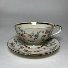 Espresso-/ Mokkatasse mit Goldrand, Rieber Mitterteich Bavaria Porzellan