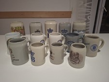 Sammlung mit 14 Bierkrüge