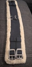 Voltigiergurt Lammfell Schwarz