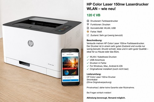 Color laser 150nw - hp,