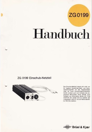 Bruel kjaer handbuch zum - &,