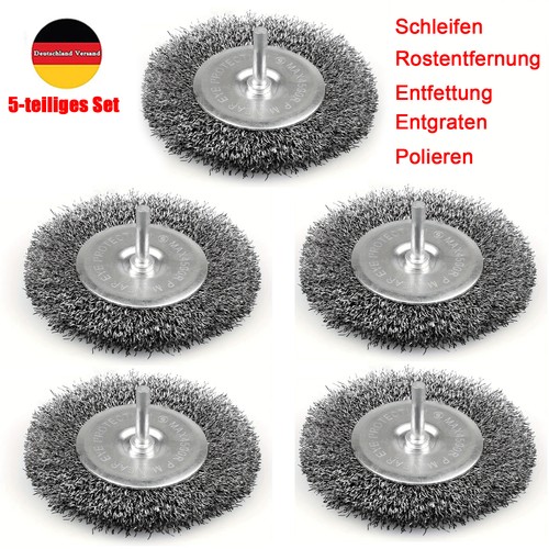 5tlg 6mmx100mm drahtbürste - 5tlg,