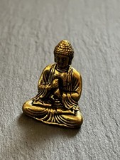 Sitzender Buddha aus Messing |