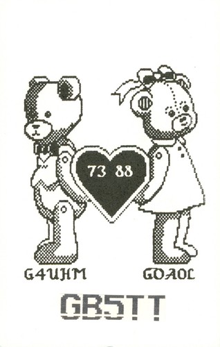 Qsl karte radio uk g4uhm - x,