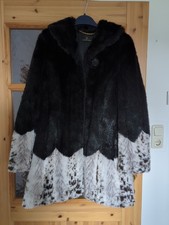 Schwarzer Kunstfell Damen