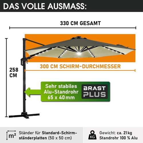 Brast alu sonnenschirm - brast,