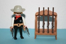Playmobil Figur Sheriff 3381 Gewehrschrank 4 Gewehre