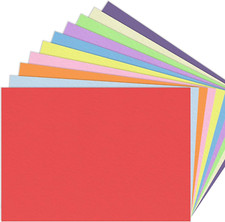 100 Blatt - 120G A3 Tonpapier Bunt, Bastelpapier Buntes Papier Druckerpapier - 1