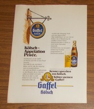 Seltene Werbung GAFFEL KÖLSCH