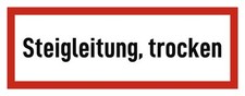 Steigleitung, trocken -