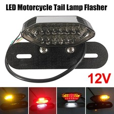 Motorrad LED Rücklicht Blinker Bremslicht E-geprüft Nummernschild Heckleuchte DE