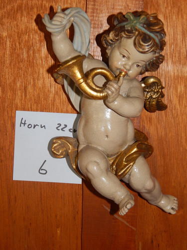 Musizierender putto engel - putto, holz