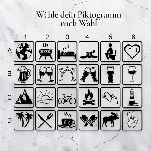 Piktogramm aufkleber nach - aufkleber, wahl