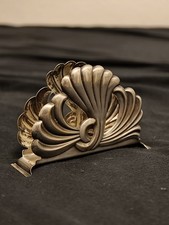 Versilberter Serviettenhalter