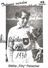 Autogramm Tilly FLEISCHER 2005 †  Speerwurf Olympiasiegerin 1936 Berlin 25-1 xyz