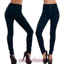 Damen Jeans Hose High Waist
