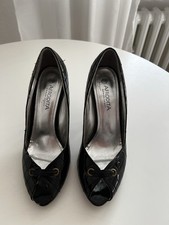 Pumps Peeptoes Afrodita schwarz Größe 38 Absatz 10 cm