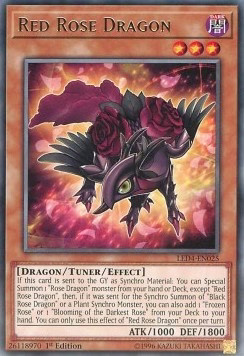 Yugioh red rose dragon - red,