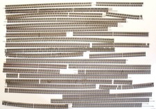 H0 Roco Piko Peco Konvolut mit ca. 25x Flex-Gleisen gekürzt