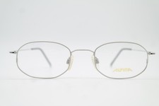 Vintage Brille Alpina SWINGLINE 2 Silber Oval Brillengestell eyeglasses