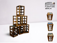 Boatwood by WMK # 1/3 Einzigartiges Weinregal für 6 Flaschen aus altem Bootsholz