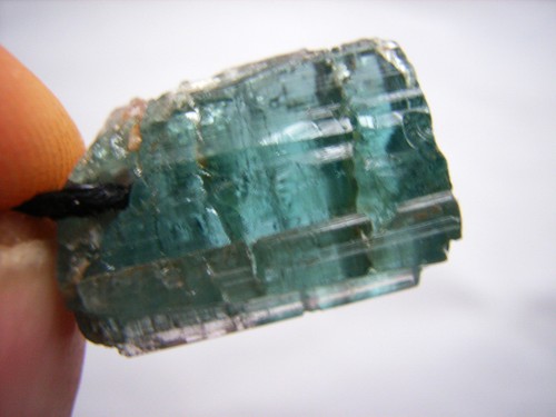 Blauer turmalin kristall - kristall, (