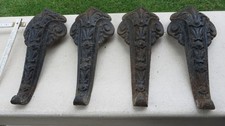 4 antike Badewannenfüße Füße für Badewanne Gusseisen Gründerzeit