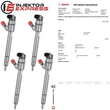 4x 0445110177 Einspritzdüse Injektor Mercedes-Benz C200 CDI E200 CDI A6480700287