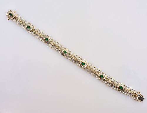 Armband smaragd 585 - armband, 585/000