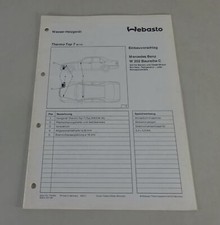 Einbauanleitung Webasto Standheizung Thermo Top T Mercedes-Benz C-Klasse W202